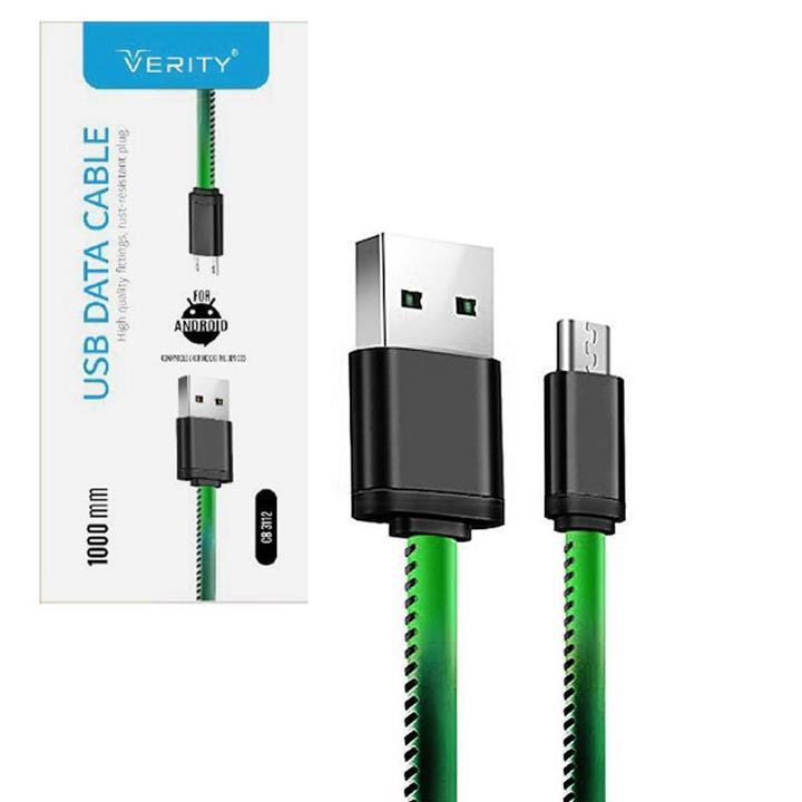 کابل میکرو یو اس بی Verity CB3112 1m با روکش چرمی Verity CB3112 1m MicroUSB Data & Charging Cable